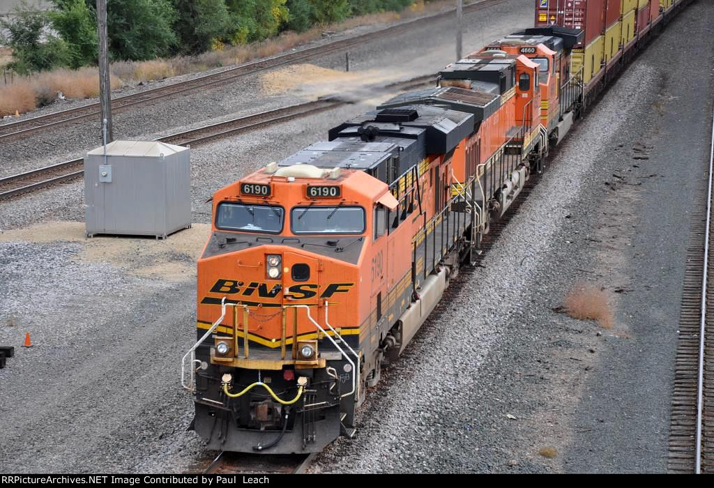 Westbound stack train